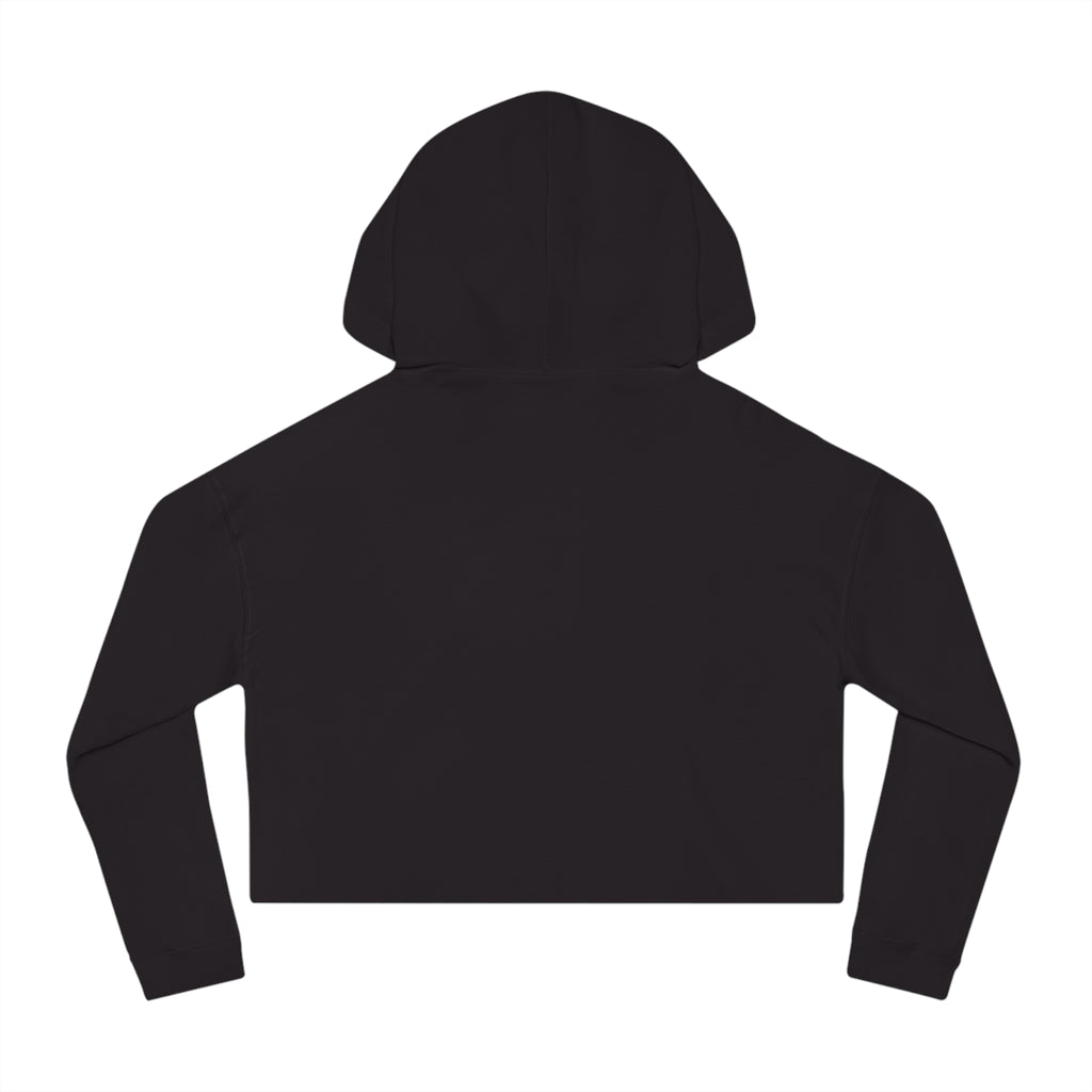 YOD ORIGIN CROPPED HOODIE — BLACK